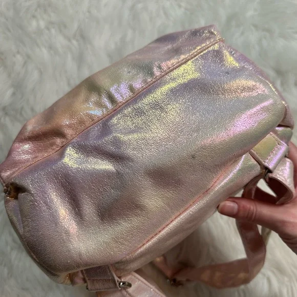Dolls Kill • Iridescent Pastel Stars Mini Backpack - Picture 10 of 13